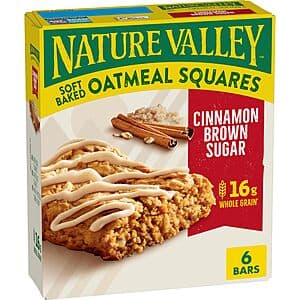 6-Count 1.24-Oz Nature Valley Soft-Baked Oatmeal Squares (Cinnamon Brown Sugar) $2.10 w/ Subscribe & Save