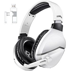 WolfLawS TA2000 Wireless Gaming Headset w/ Noise-Canceling Mic (PS5/PS4/PC) $13