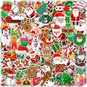 24-Sheets Hshfamily Kids' Christmas Stickers (480 Stickers) $3.60