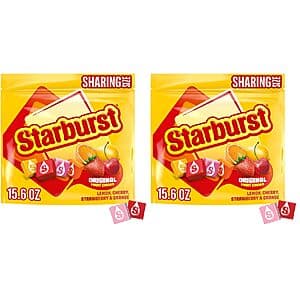 2-Pk 15.6-Oz Starburst Original Fruit Chew Candy $3.30 w/ S&S