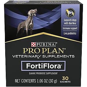 Select Accounts: 30-Count Purina Pro Plan FortiFlora Canine Probiotics $9.30 w/ Subscribe & Save
