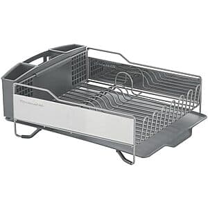 KitchenAid Large Capacity Dish Rack w/ Angled Drain Board $46 + Free S&H