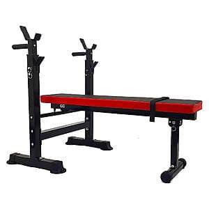 BalanceForm LX400 Adjustable Olympic Workout Bench w/ Squat Rack (Black/Red) $35 + Free S/H on $35+