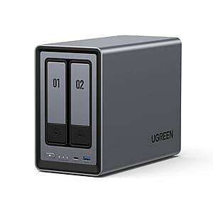 UGREEN NASync Desktop NAS Devices: DXP2800 2-Bay NAS w/ Intel N100 & 8GB DDR5 RAM $280 & More + Free S/H