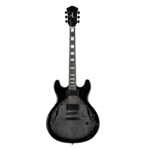 Monoprice Indio Boardwalk Flamed Maple Semi Hollow Body Electric Guitar (Charcoal) $130 + Free S&H