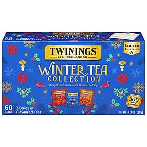 60-Count Twinings Winter Tea Collection Limited Edition Holiday Gift Box $10.20 w/ Subscribe & Save