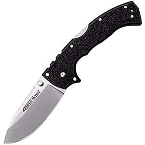 Cold Steel 4-Max Scout Folding Knife w/ Tri-Ad Lock & G-10 Handle $43 + Free S&H