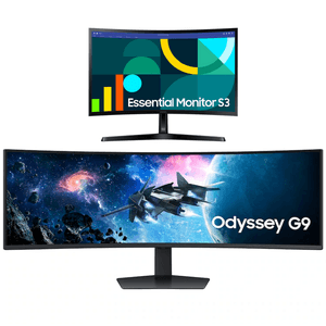 Samsung EPP/EDU: 49" Odyssey G95C 5120x1440 240Hz Curved Monitor + 24" S36GD Monitor $630 + Free S&H