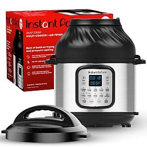 6-Qt Instant Pot Duo Crisp 11-in-1 Air Fryer and Electric Pressure Cooker Combo $100 + Free Shipping
