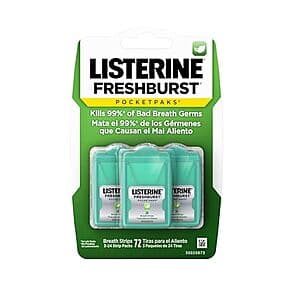 Select Accounts: 3-Pk 24-Ct Listerine Freshburst Pocketpaks Breath Strips (Mint) 2 for $3 w/ S&S