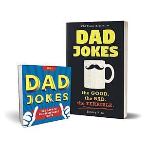 Dad Jokes Gift Set: The Good, the Bad, the Terrible Book + 2025 Boxed Calendar $3.60