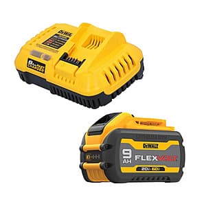 9Ah DEWALT FLEXVOLT 20V/60V MAX Battery w/ Charger + Select Free Bonus Tool $229 + Free S&H