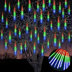 EAGWELL Meteor Shower Lights Outdoor Christmas Lights (various) $3.90