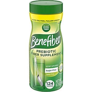 Select Accounts: 8.7-oz Benefiber Daily Prebiotic Fiber Supplement Powder $4.45 w/ S&S