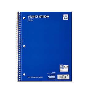 70-Sheet Pen+Gear 1 Subject Notebooks (Various) $0.35