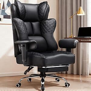 COMHOMA Big & Tall Ergonomic Office/Gaming Chair (Black) $135 + Free S&H