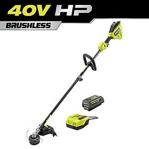 Select Home Depot Locations: RYOBI 40V HP 16" String Trimmer w/ 4.0Ah Batt. & Charger $97 + Free Store Pickup