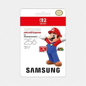 256GB Samsung microSD Express Card for Nintendo Switch 2 $39 + Free Shipping