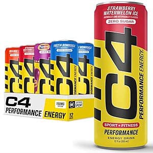 12-Pack 12-Oz Cellucor C4 Performance Energy Drink (Variety Pack) $9.75 w/ Subscribe & Save & More