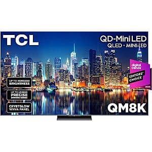 75" TCL 75QM8K QM8K 4K UHD 144Hz QD-Mini LED Google Smart TV $1399 + Free Shipping