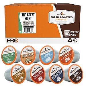 96-Count Fresh Roasted Coffee The Great Eight K-Cup Coffee Pod Variety Pack $20.20 w/ Subscribe & Save