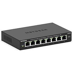 Netgear 8-Port Gigabit Ethernet Smart Managed Plus Switch $21.60