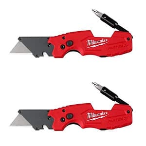 2-Pack Milwaukee Fastback 6-in-1 Folding Utility Knives $20 or less + Free S&H