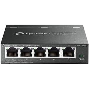 TP-Link 5-Port 2.5G Unmanaged Ethernet Switch + 15% Back w/ Prime Card $35
