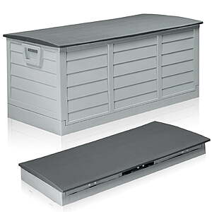 75-Gallon Ktaxon Collapsible Outdoor Garden Plastic Storage Deck Box (Gray) $40 + Free Shipping