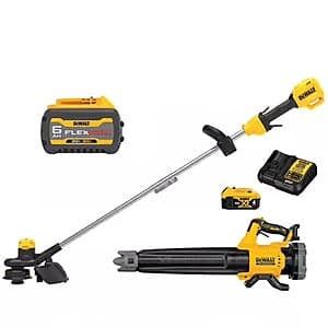 DeWalt 20V MAX String Trimmer + Blower w/ FLEXVOLT 6Ah + 4Ah Batteres & Charger $319 + Free Delivery