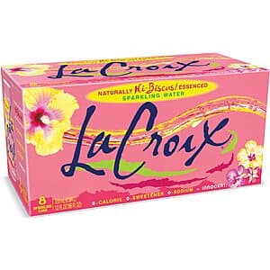 8-Pack 12-Oz LaCroix Naturally Sparkling Water (Hi-Biscus) $2.50
