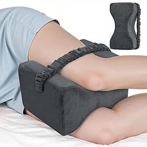 ComfyInLove Knee Pillow for Side Sleepers w/ Memory Foam & Strap $9.60