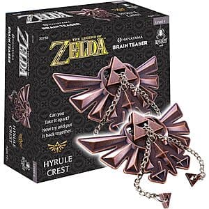 Hanayama BePuzzled Legend of Zelda Hyrule Crest Brain Teaser $11.50