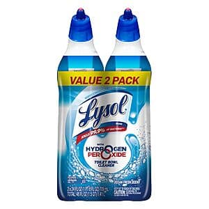 2-Pk 24-Oz Lysol Toilet Bowl Cleaner Gel (Ocean Fresh) $3.55 w/ S&S