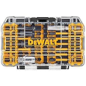 40-Piece DeWALT FlexTorq Impact Ready Steel Screwdriver Bit Set w/ Case $13.45