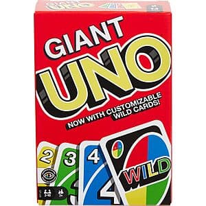 Mattel Giant UNO Card Game + $0.41 Amazon Credit $8.25