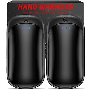 2-Pack Lerat Rechargeable Portable Electric Hand Warmers (Black) $6.95