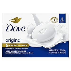 24-Count 3.75-oz Dove Beauty Moisturizing Soap Bars (Original) $14.40 w/ Subscribe & Save