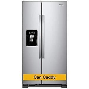 24.6 cu ft Whirlpool Side-by-Side Refrigerator w/ Ice & Water Maker (Stainless Steel) $899 + Free Shipping