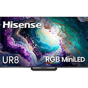 65" Hisense UR8 RGB MiniLED Series 4K HDR Smart Google TV (2026) $1100 + Free S&H