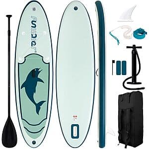 10'6" FunWater Inflatable Stand Up Paddle Board w/ Premium SUP Accessories from $70 + Free Shipping