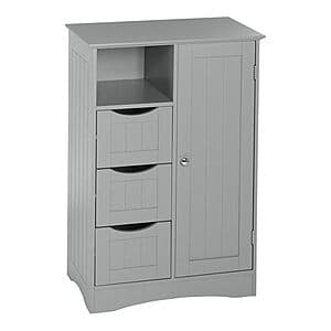 RiverRidge Ashland Collection Floor Cabinet (22" x 13.4" x 32", Grey) $55.80 + Free Shipping