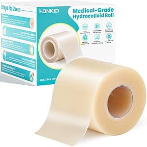 2" x 16' HONKID Self-Adhesive Hydrocolloid Roll for Wound Care $6.10