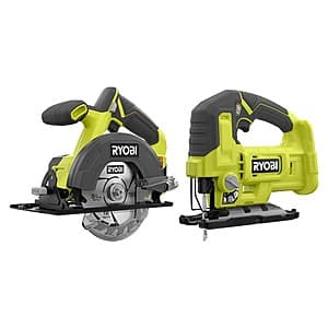 Ryobi One+ 18V 5-1/2" Circular Saw & Jig Saw Tool Combo Kit (Tools Only) $58.10 + Free S/H