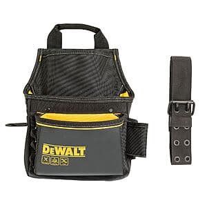12-Pocket DEWALT Polyester Professional Tool Pouch (Black/Yellow) $25 + Free Shipping