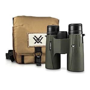 Vortex Viper HD 10x42 roof prism binoculars with 42mm objective lenses and premium optics for long-range viewing.