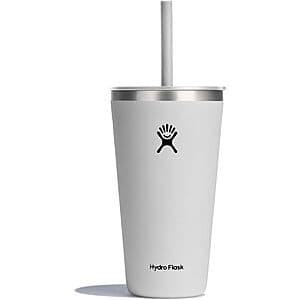 28-Oz Hydro Flask All Around Tumbler w/ Straw Lid (Cascade or White) $16.50