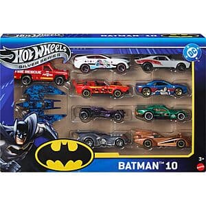 10‑Pack Hot Wheels Batman-Themed Die‑Cast Toy Cars (1:64 Scale) $20