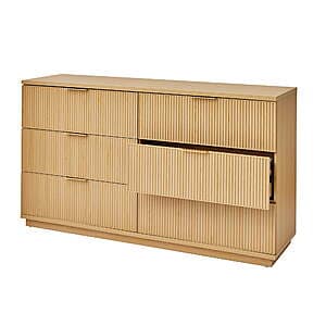 Better Homes & Gardens Lillian Fluted 6 Large Drawer Dresser (various colors) $198 + Free S/H