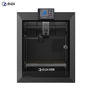 QIDI Q2C 3D printer with fully enclosed white/black chassis, CoreXY design, featuring 600mm/s print speed capability and 370°C nozzle support.